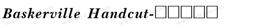 Baskerville Handcut字体转换